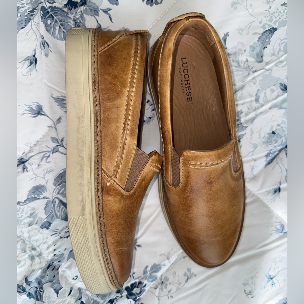 Lucchese Women’s After-Ride leather slip on shoe